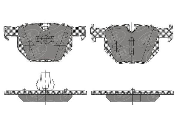 SCT SP 637 Тормозные колодки (комплект 4 шт.) SP637