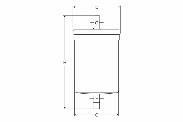 SCT ST 6173 Топливный фильтр