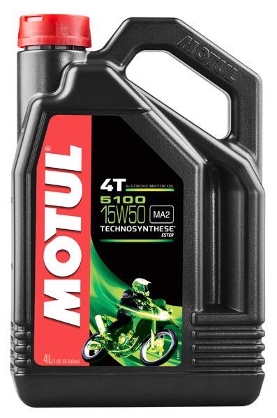 MOTUL 5100 4T 15W50 4 л. Полусинтетическое моторное масло 15W-50