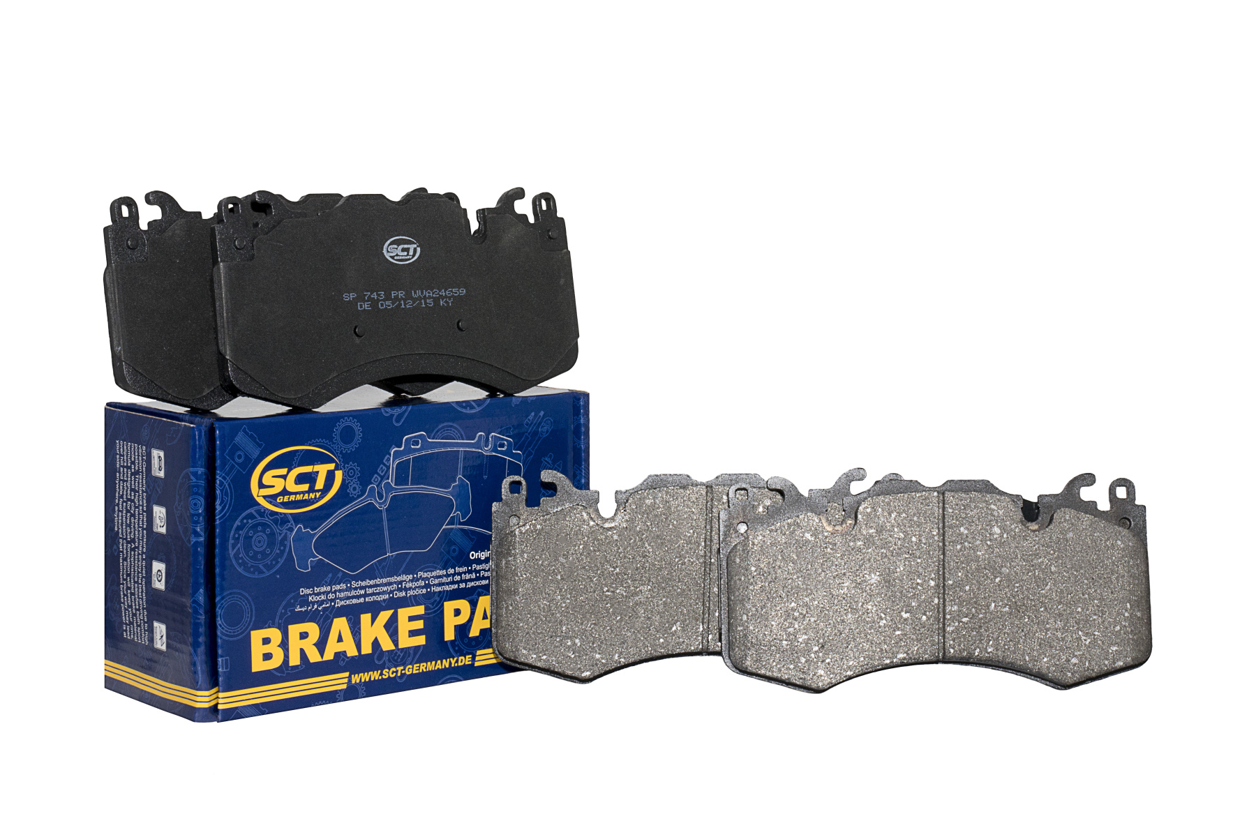 SCT SP 743 Тормозные колодки (комплект 4 шт.) SP743