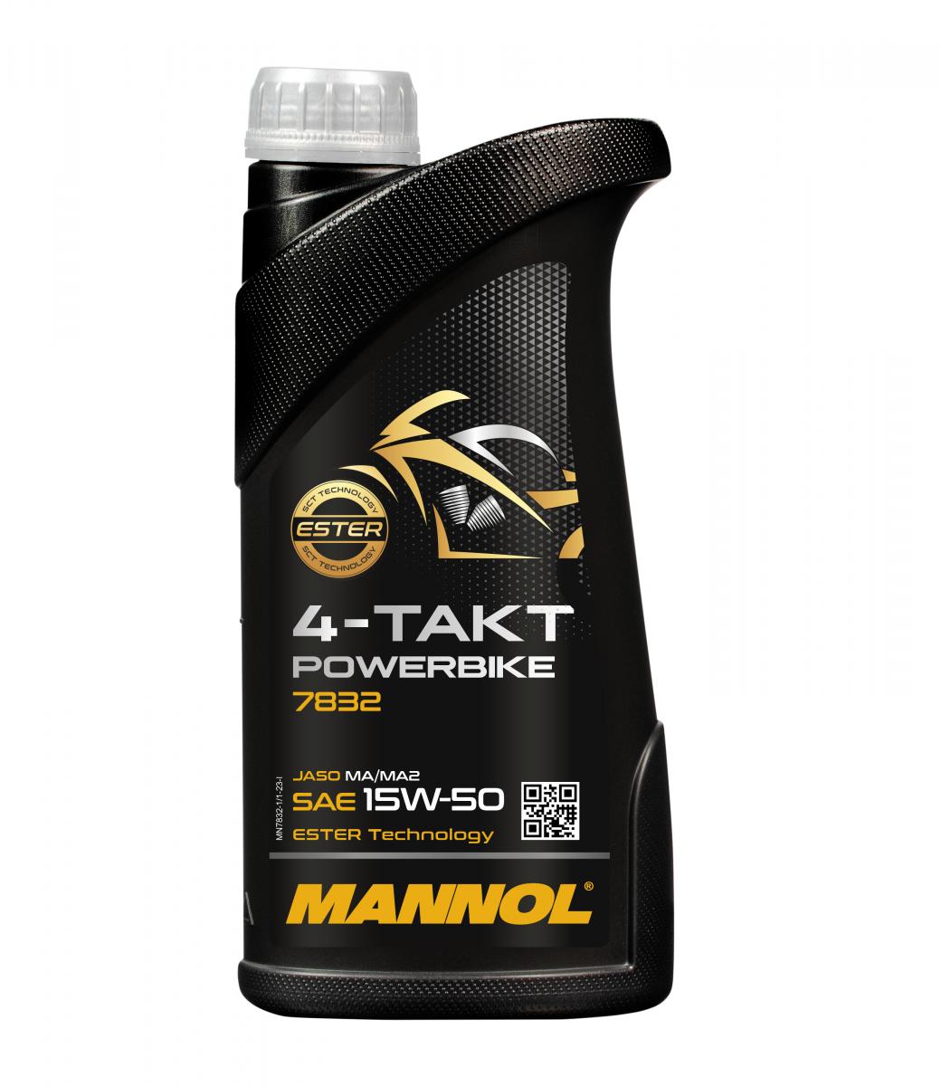 7832 MANNOL 4-TAKT POWERBIKE 15W50 1 л. Синтетическое моторное масло 15W-50