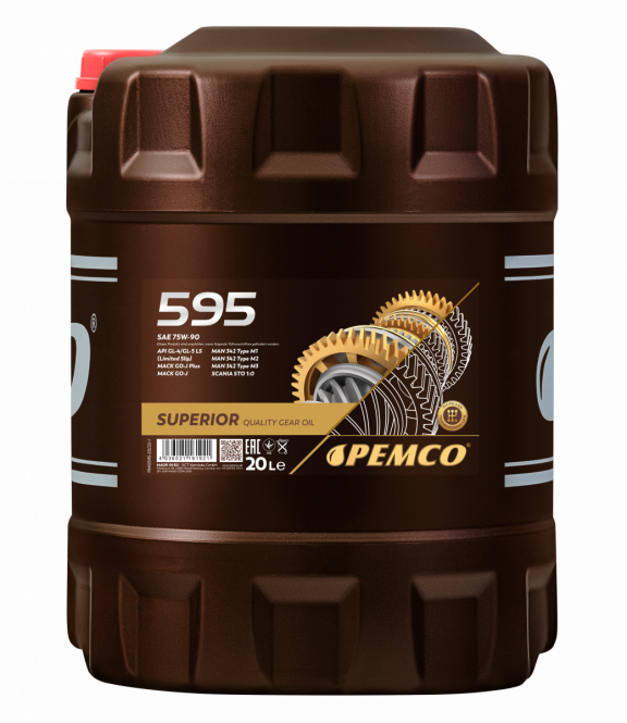 PEMCO 595 75W90 20 л. Синтетическое трансмиссионное масло 75W-90