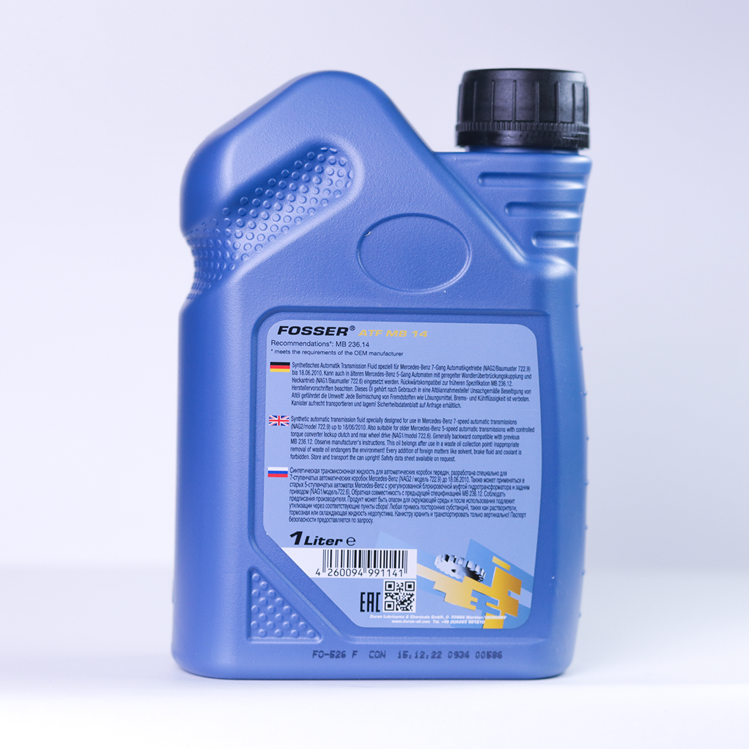FOSSER ATF MB 14 1 л. Синтетическое трансмиссионное масло