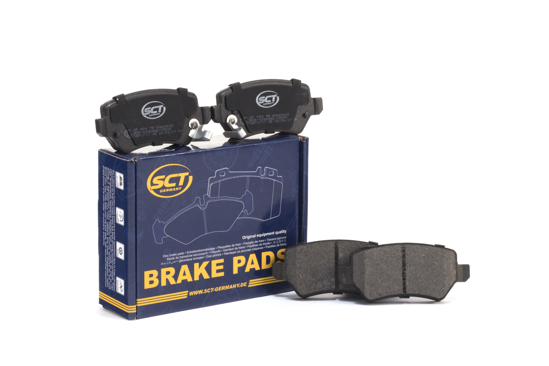 SCT SP 494 Тормозные колодки (комплект 4 шт.) SP494