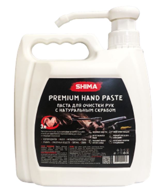 SHIMA PREMIUM "HAND PASTE" 3 л. Паста для очистки рук с натуральным скрабом