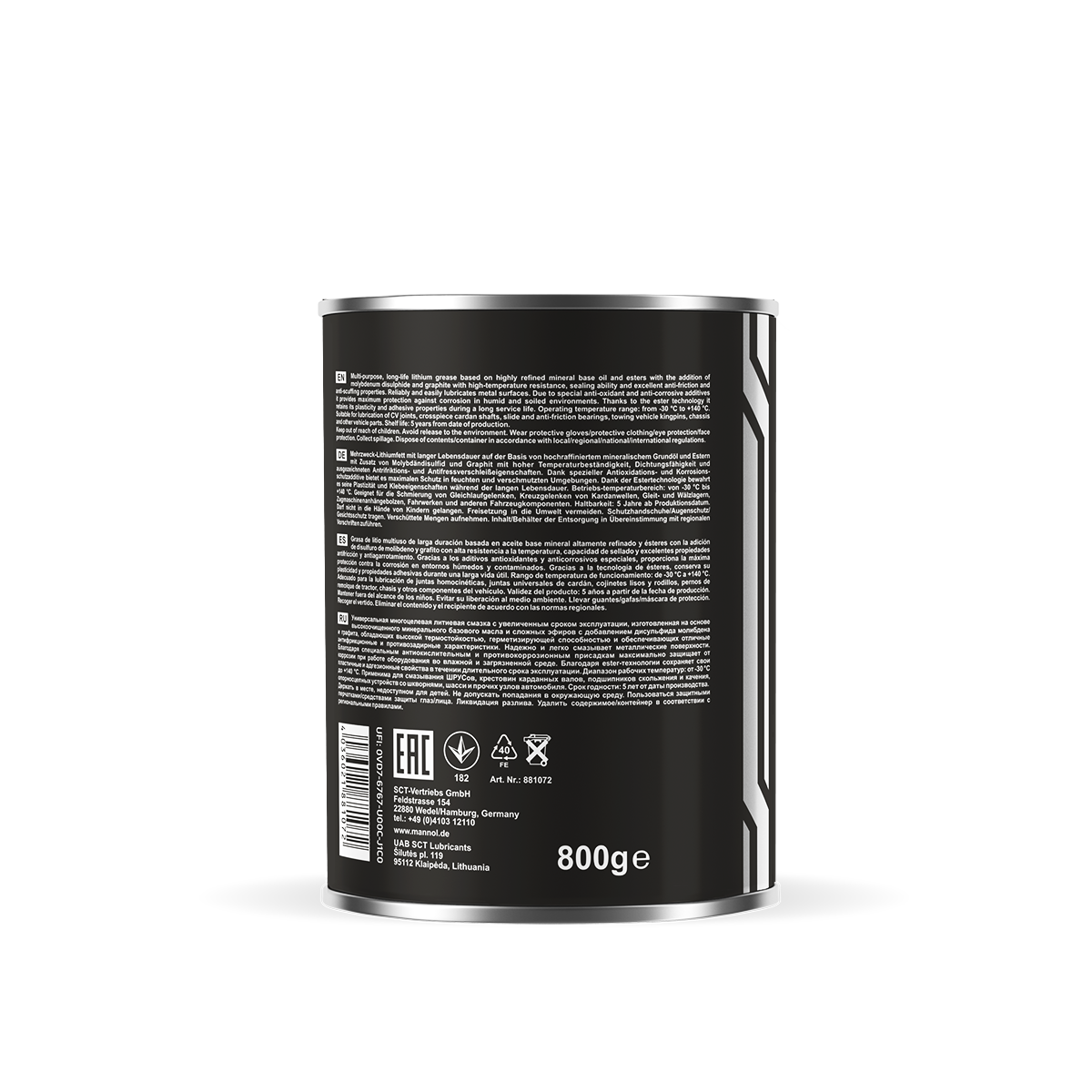 8026 MANNOL WR-2 MARINE LONG TERM GREASE 800 гр. Пластичная водостойкая смазка