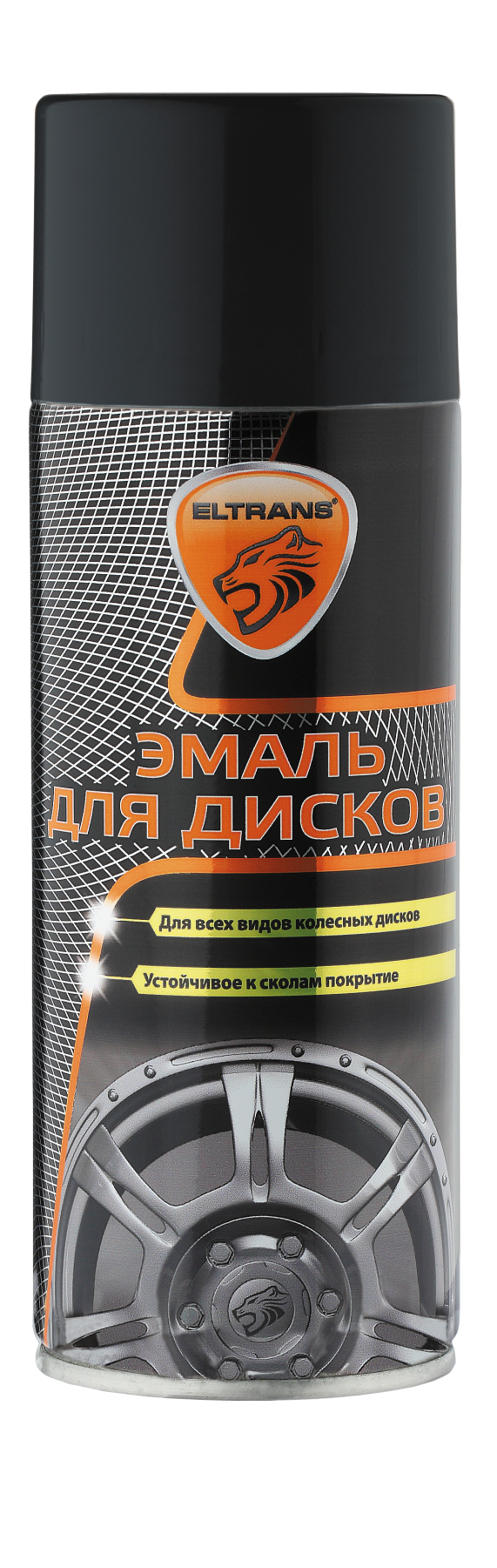ELTRANS Эмаль для дисков "ЧЕРНАЯ" 520 мл.(аэрозоль)