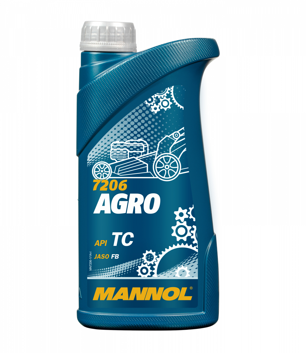 7206 MANNOL AGRO 1 л. Моторное масло для 2Т двигателей садового оборудования