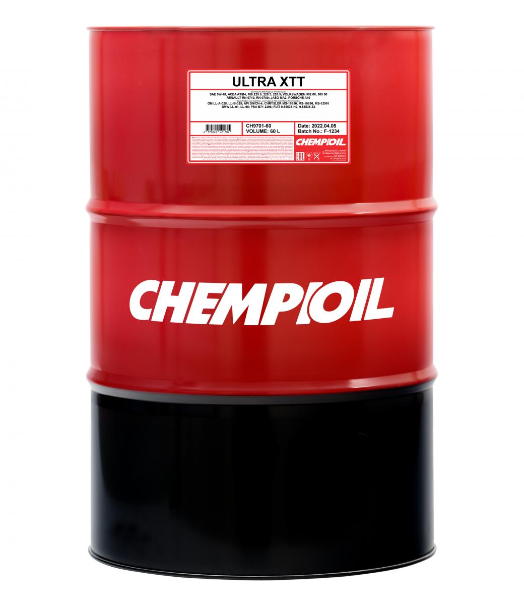 9701 CHEMPIOIL ULTRA XTT 5W40 60 л. Синтетическое моторное масло 5W-40