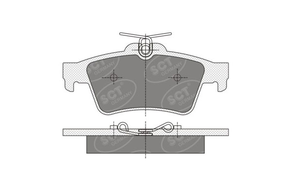 SCT SP 357 Тормозные колодки (комплект 4 шт.) SP357