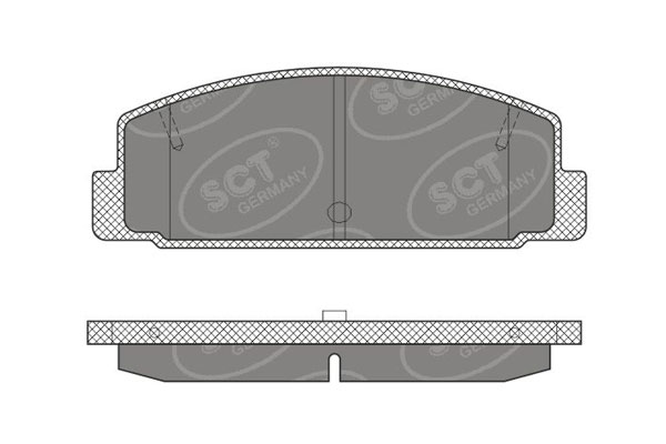 SCT SP 611 Тормозные колодки (комплект 4 шт.) SP611