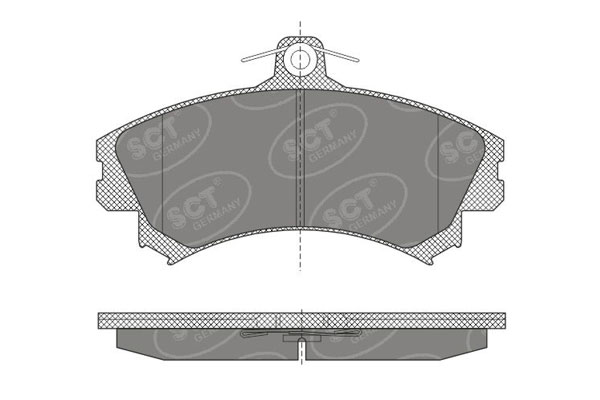 SCT SP 602 Тормозные колодки (комплект 4 шт.) SP602