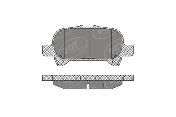 SCT SP 401 Тормозные колодки (комплект 4 шт.) SP401