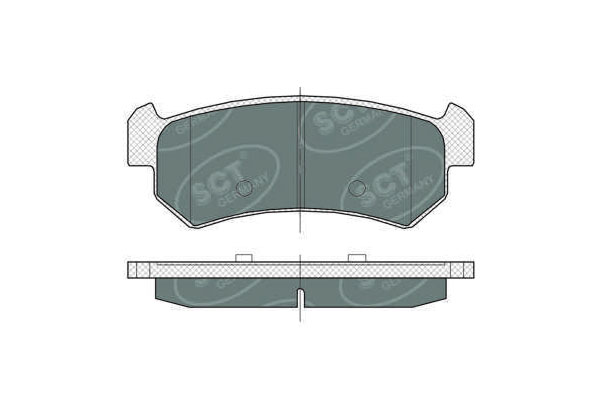 SCT SP 376 Тормозные колодки (комплект 4 шт.) SP376