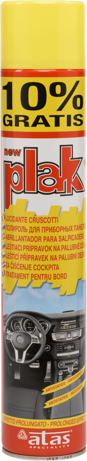 PLAK Полироль-реставратор пластика Лимон (аэрозоль) 750 мл.