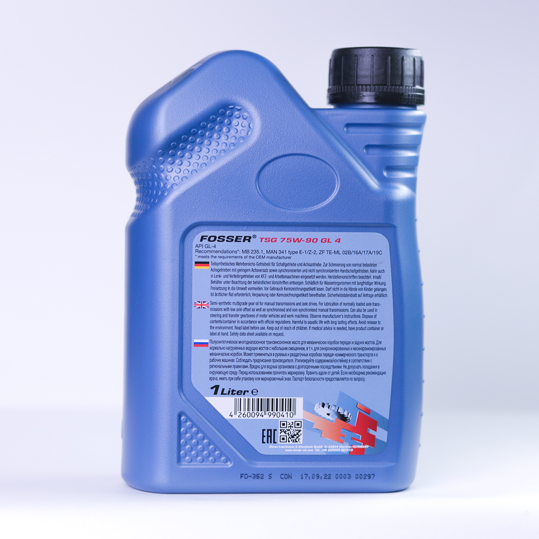 FOSSER TSG 75W90 GL 4 1 л. Полусинтетическое трансмиссионное масло 75W-90
