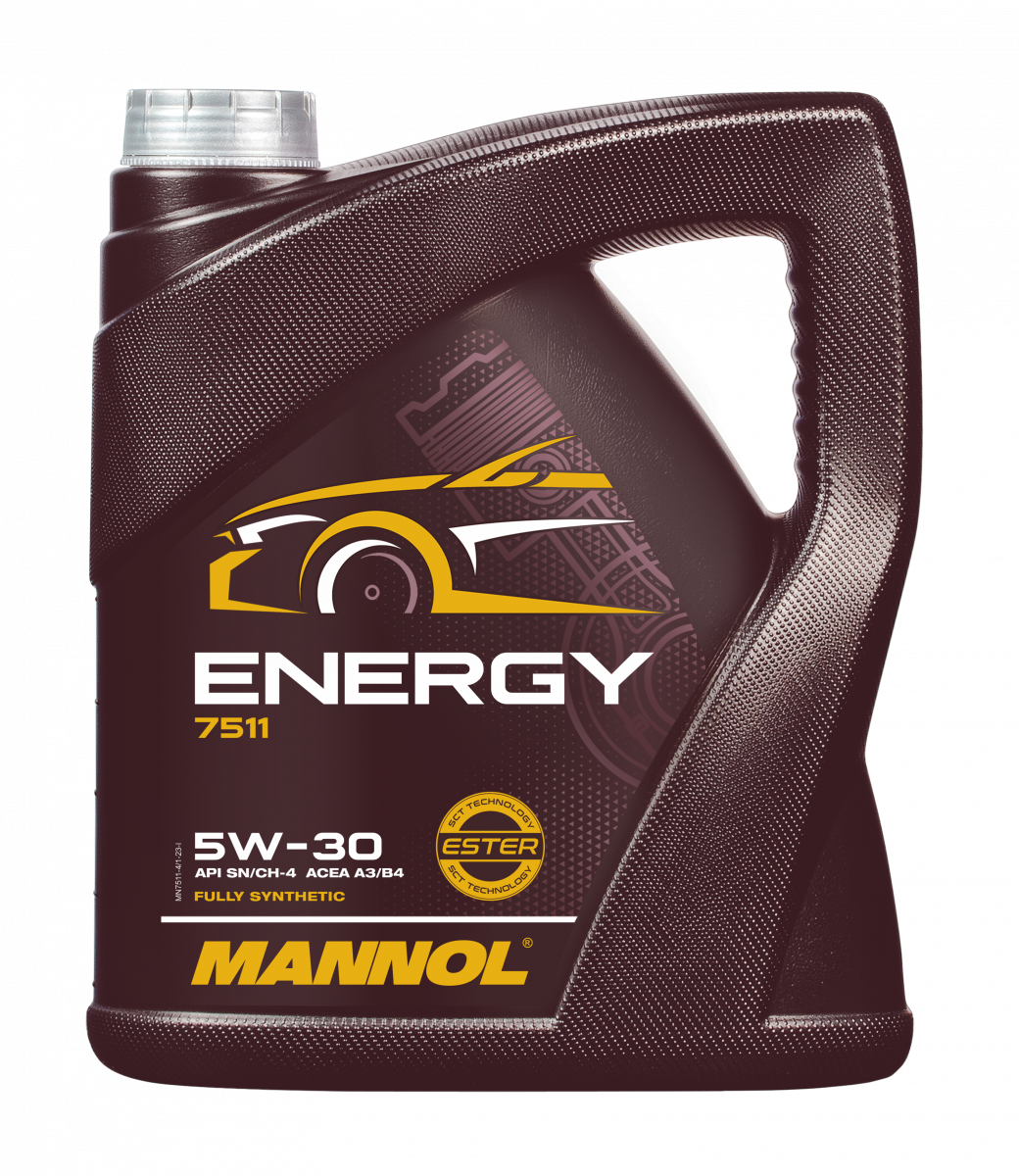 7511 MANNOL ENERGY 5W30 4 л. Синтетическое моторное масло 5W-30