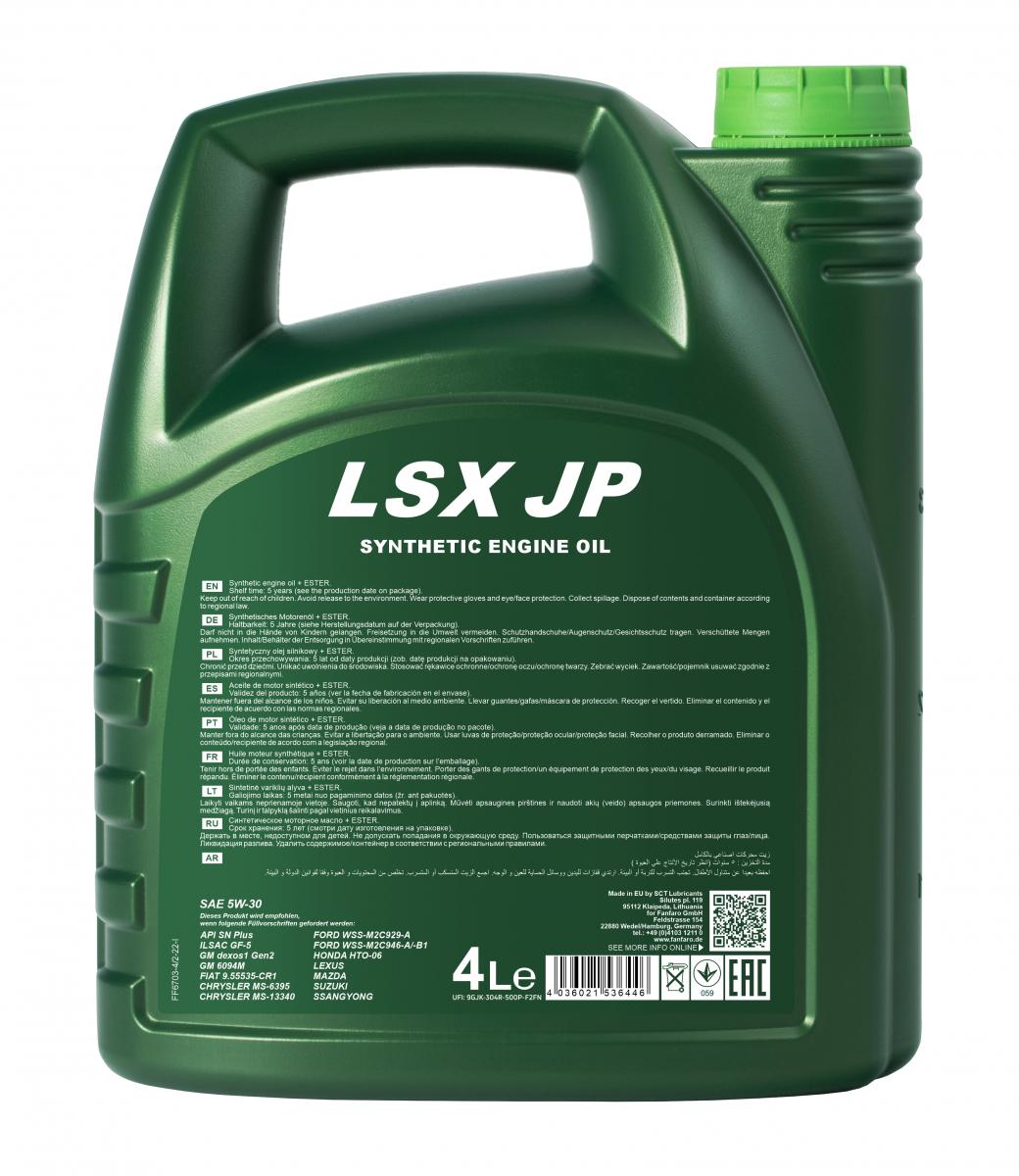 6703 FANFARO LSX JP 5W30 4 л. Синтетическое моторное масло 5W-30