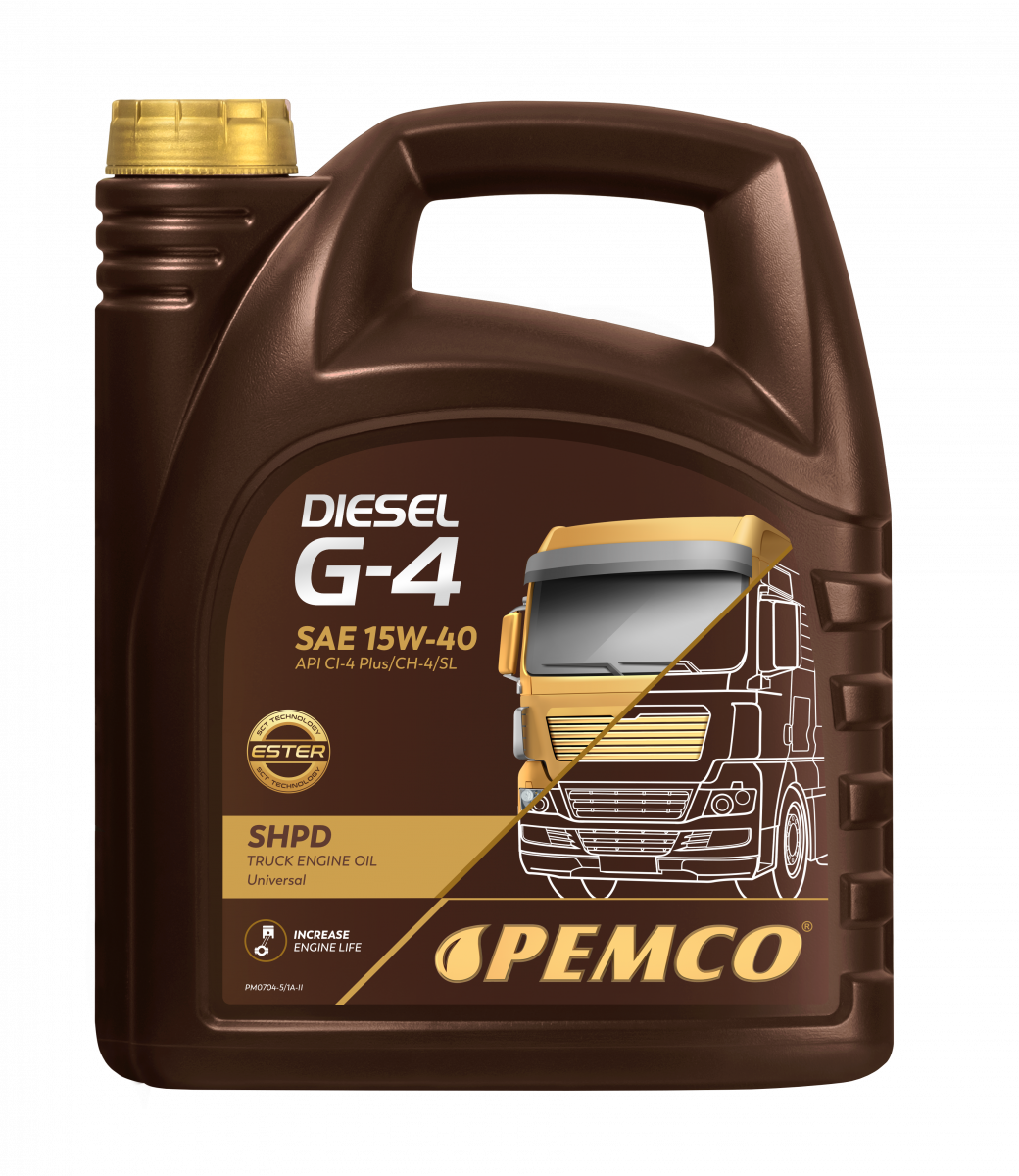 PEMCO G-4 DIESEL SHPD 15W40 5 л. Минеральное моторное масло 15W-40