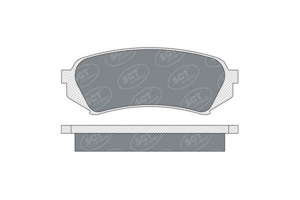 SCT SP 307 Тормозные колодки (комплект 4 шт.) SP307