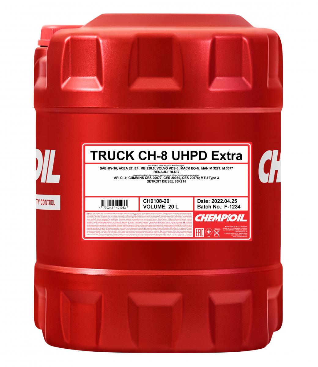 9108 CHEMPIOIL TRUCK EXTRA UHPD CH-8 5W30 20 л. Синтетическое моторное масло 5W-30 