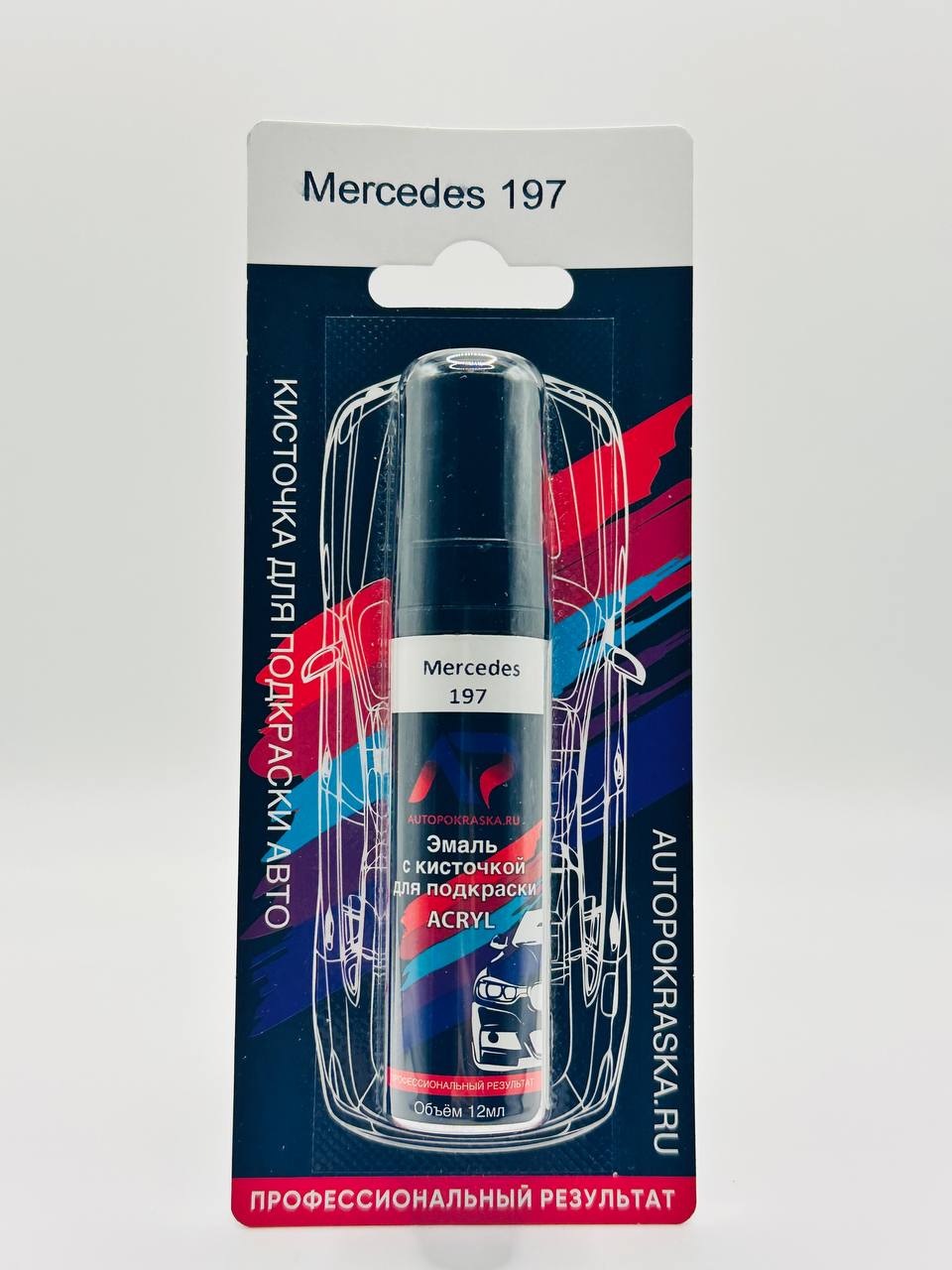 Эмаль с кисточкой для подкраски 12мл Mercedes 197