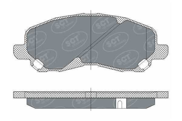 SCT SP 273 Тормозные колодки (комплект 4 шт.) SP273