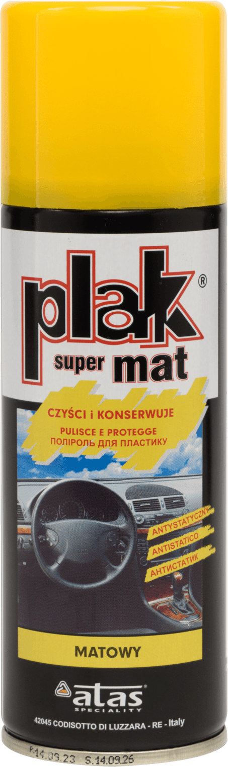 PLAK Полироль-реставратор пластика SUPER MAT Папайя (аэрозоль) 200 мл.