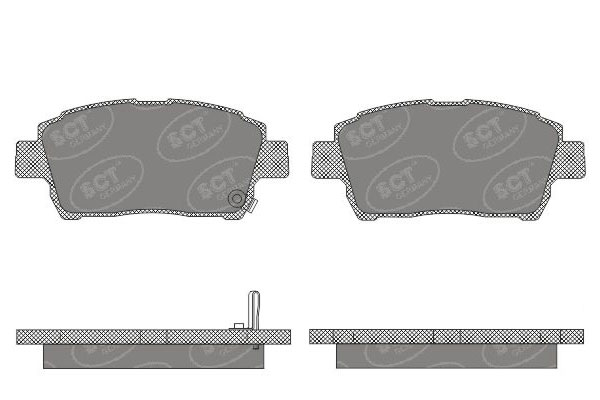 SCT SP 656 Тормозные колодки (комплект 4 шт.) SP656
