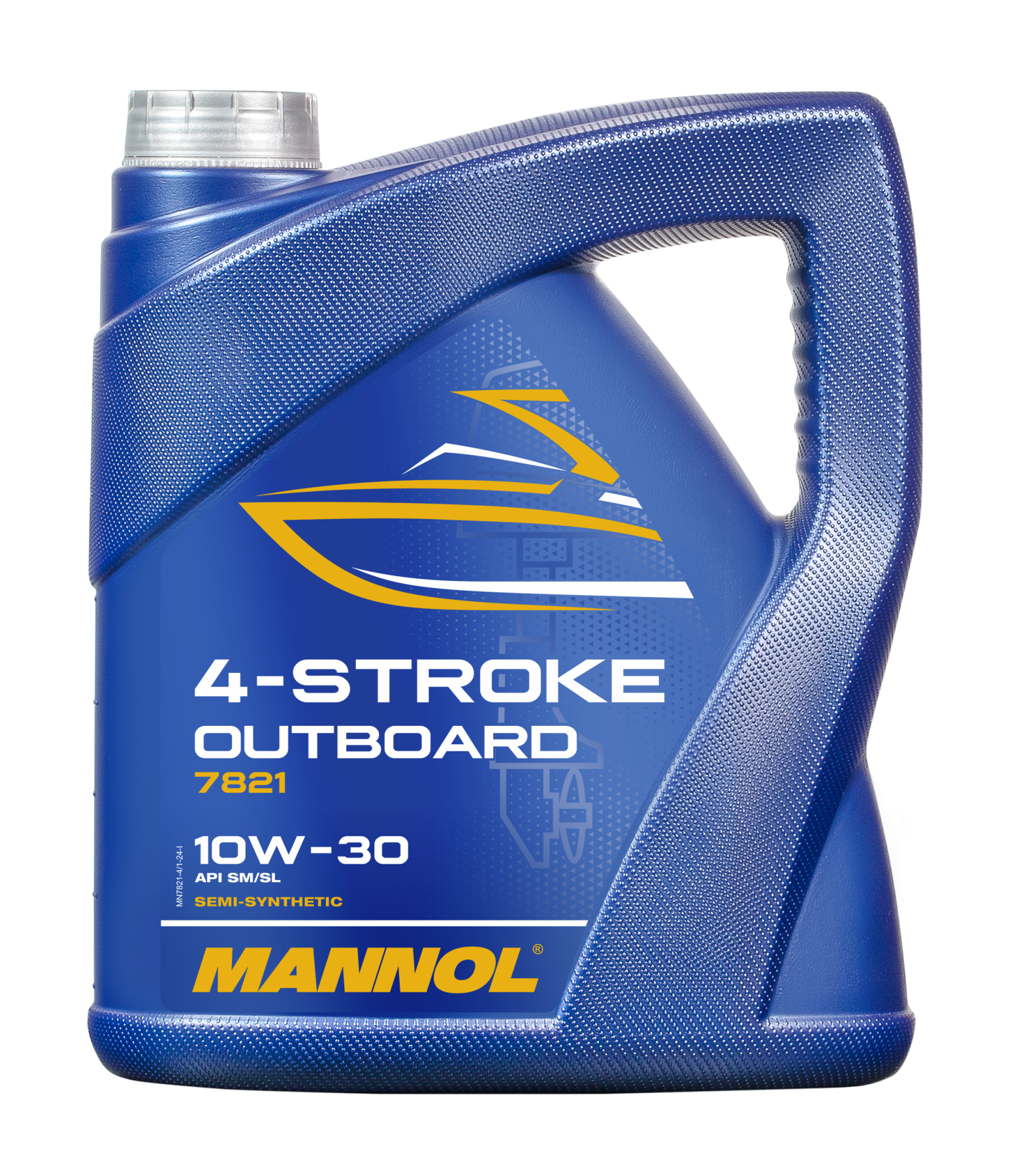 7821 MANNOL 4-STROKE OUTBOARD 10W30 4 л. Полусинтетическое моторное масло 10W-30