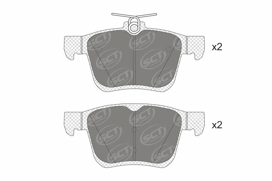 SCT SP 716 Тормозные колодки (комплект 4 шт.) SP716