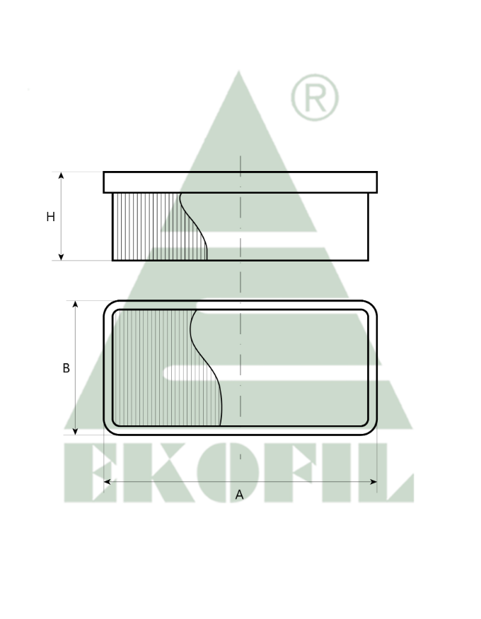 EKO-01.603/1 EKOFIL Воздушный фильтр (основной) EKO016031