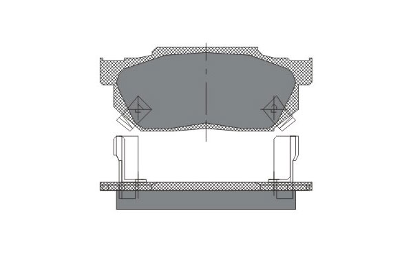 SCT SP 150 Тормозные колодки (комплект 4 шт.) SP150