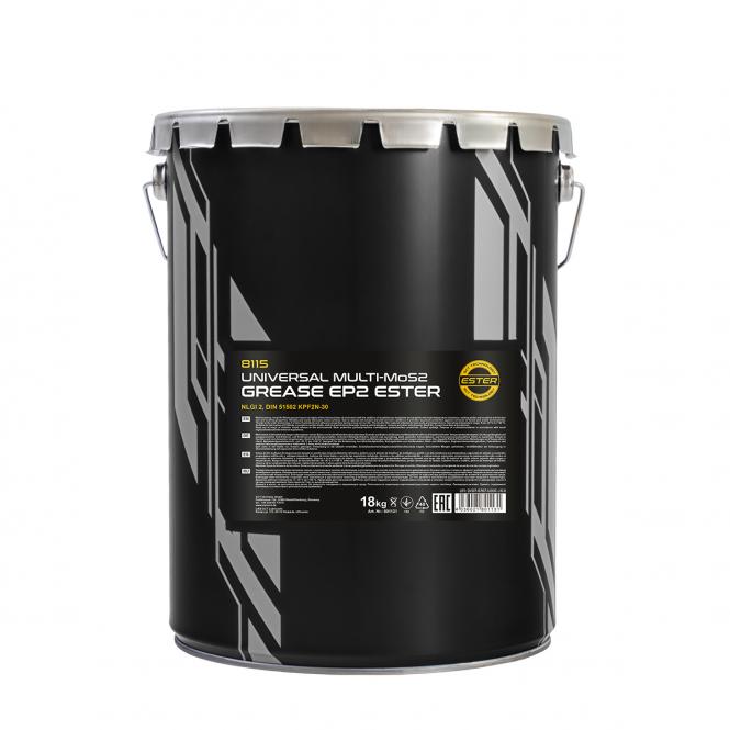8028/8115 MANNOL EP-2 MULTI MoS2 GREASE EP2 18 кг. Универсальная литиевая смазка
