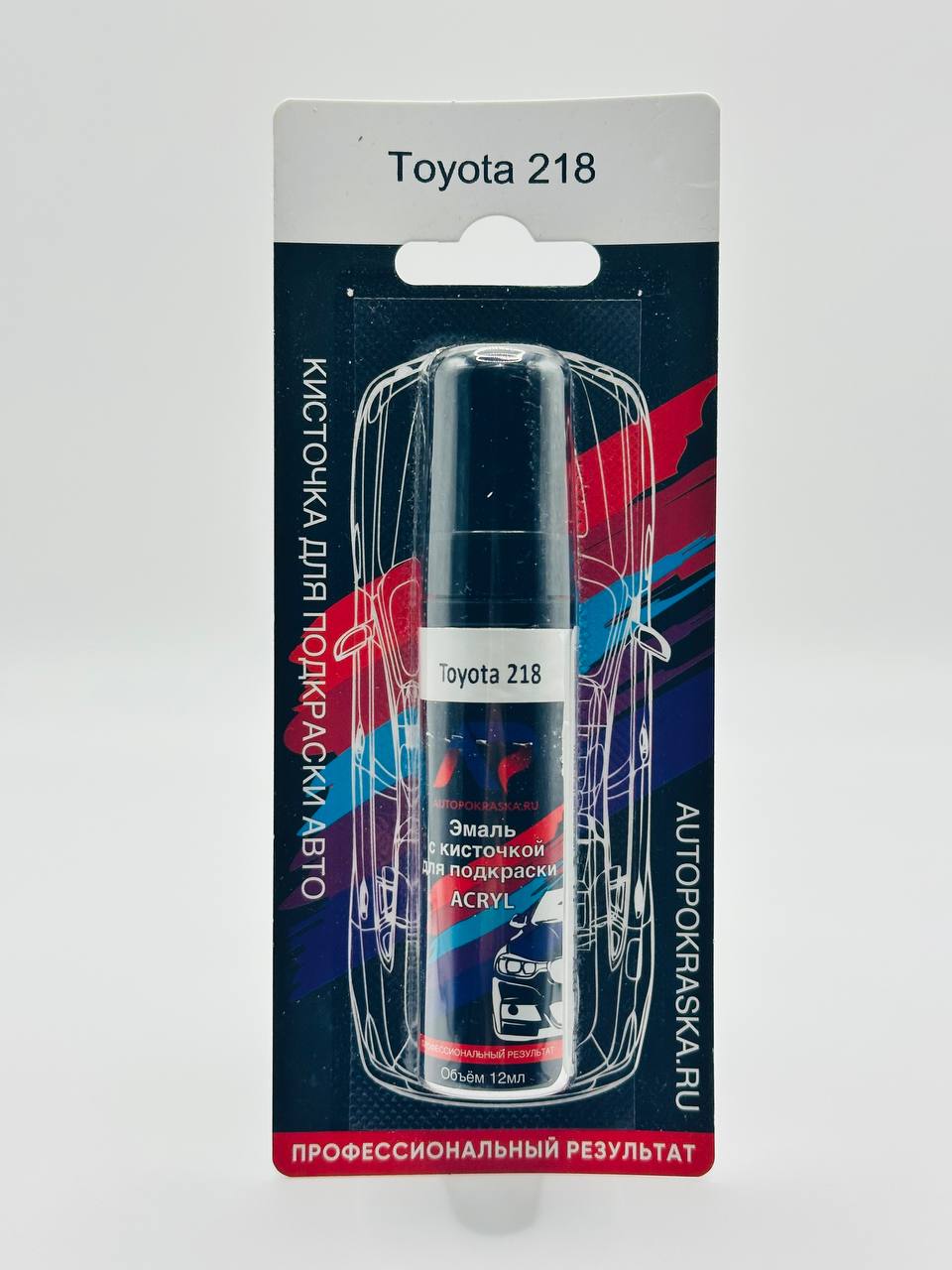 Эмаль с кисточкой для подкраски 12мл Toyota 218