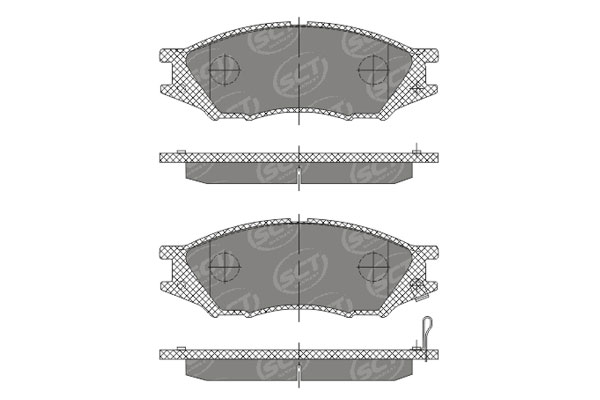 SCT SP 689 Тормозные колодки (комплект 4 шт.) SP689