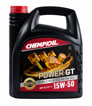 9503 CHEMPIOIL POWER GT 15W50 4 л. Полусинтетическое моторное масло 15W-50