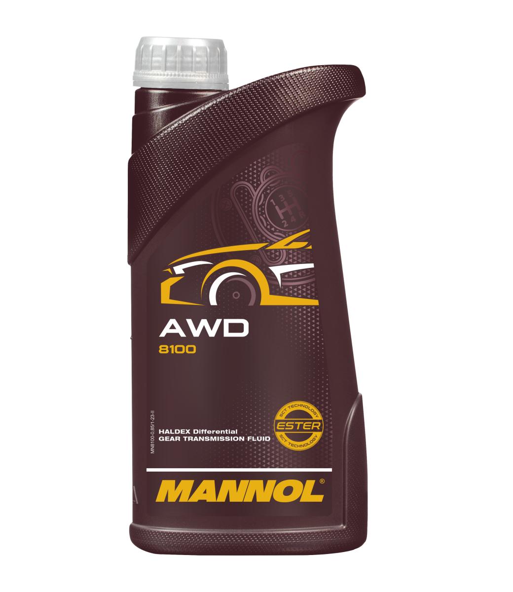 8100 MANNOL AWD GETRIEBEOEL 0,85 л. Специальное трансмиссионное масло для муфт Haldex
