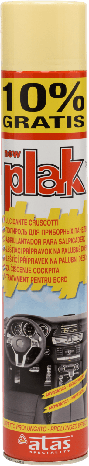 PLAK Полироль-реставратор пластика Ваниль (аэрозоль) 750 мл.