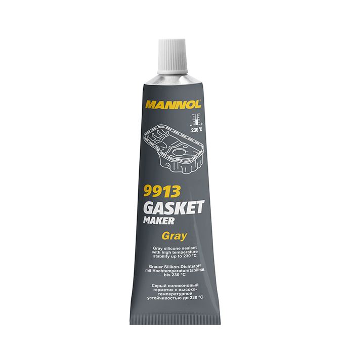 9913 MANNOL GASKET MAKER GRAY 85 гр. Серый силиконовый герметик (от -40 С до +230 С)