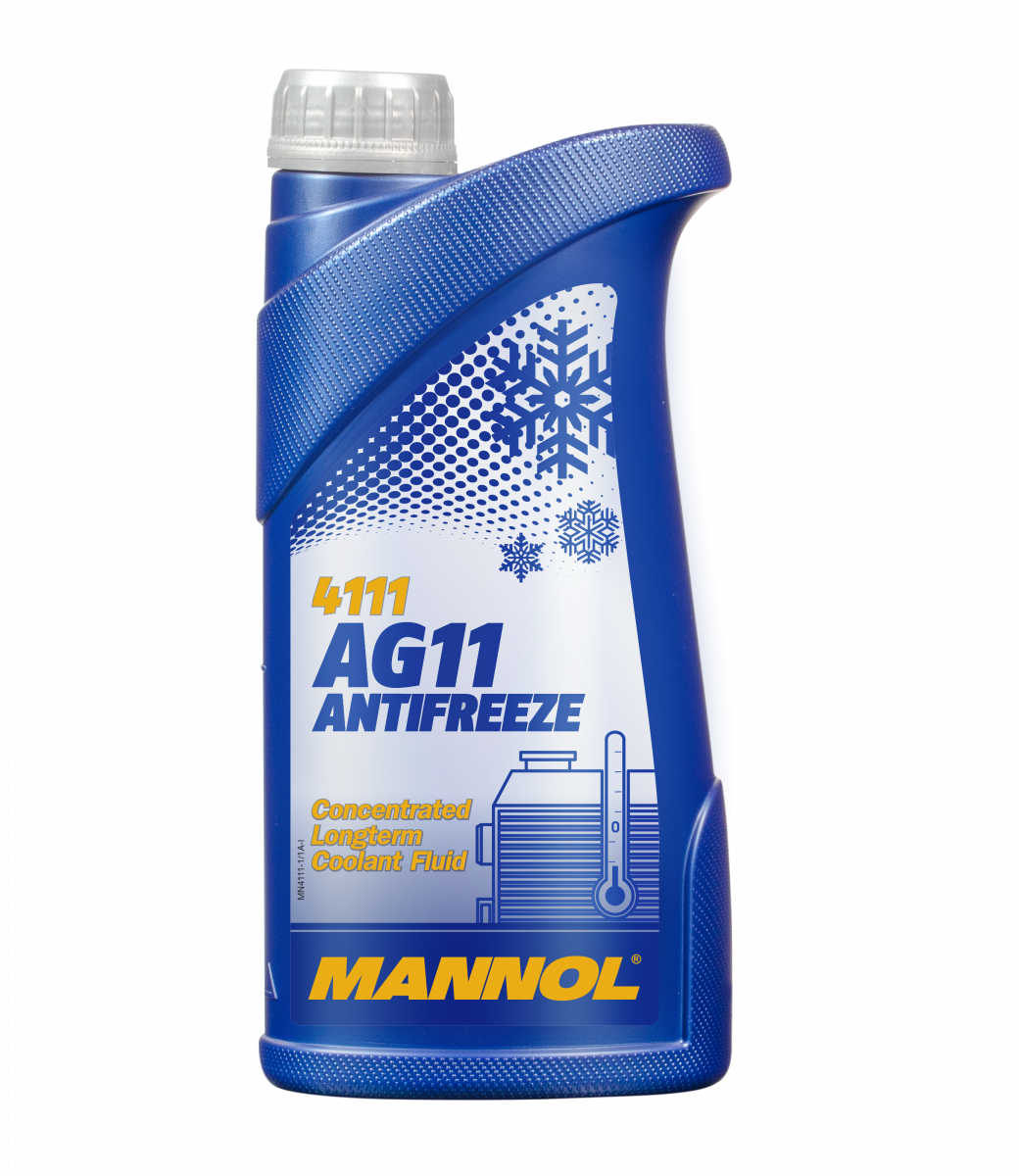 4111 MANNOL ANTIFREEZE LONGTERM AG11 1 л. Концентрат антифриз синий