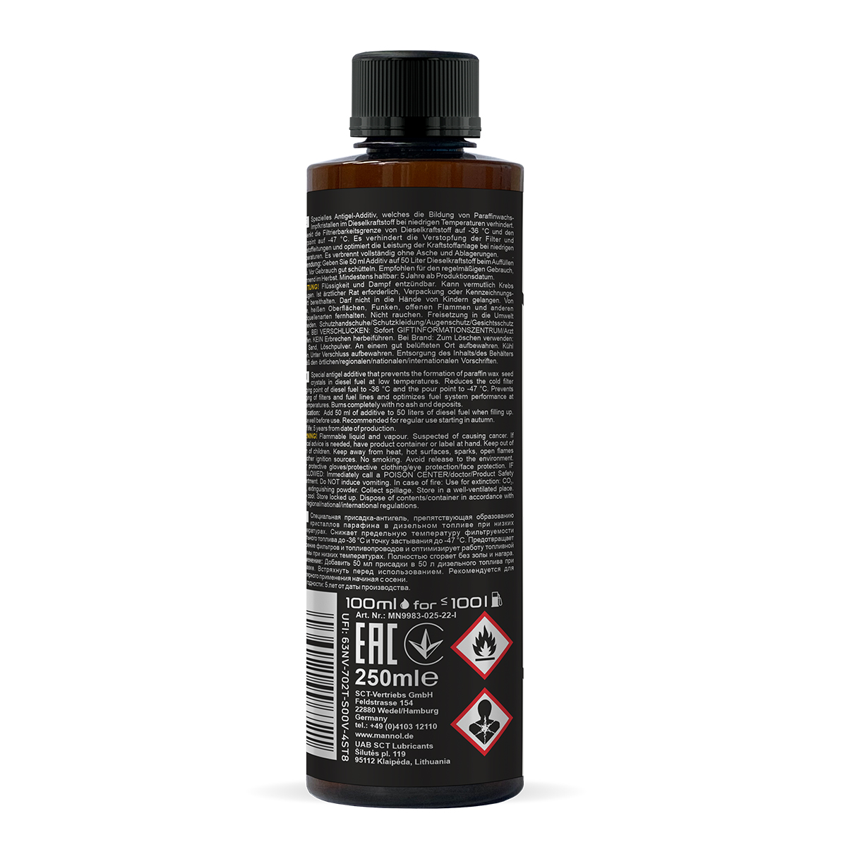 9983 MANNOL WINTER DIESEL 250 мл. Зимний антигель дизельного топлива