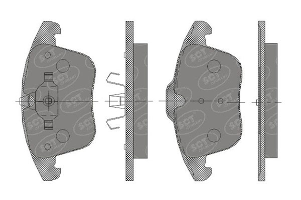 SCT SP 471 Тормозные колодки (комплект 4 шт.) SP471