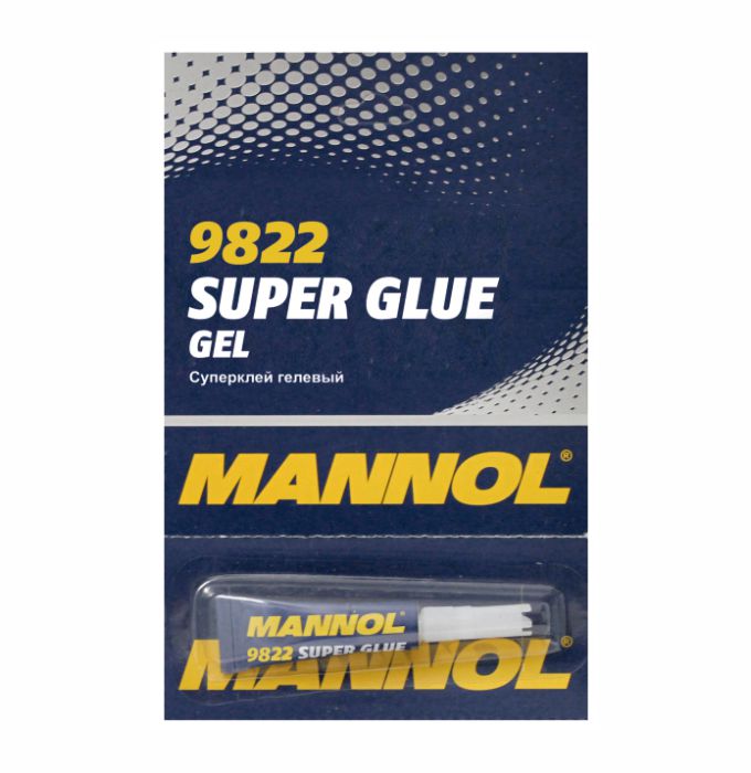 9822 MANNOL SUPER GLUE GEL 3 гр. Гелевый суперклей