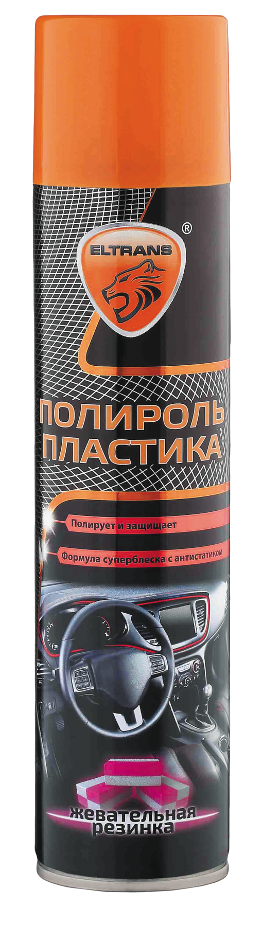 ELTRANS Полироль пластика "Жевательная резинка" 400 мл. (аэрозоль)