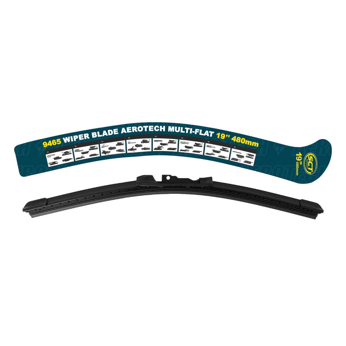 9465 SCT AEROTECH MULTI-FLAT 19" 480 mm. Щетка стеклоочистителя