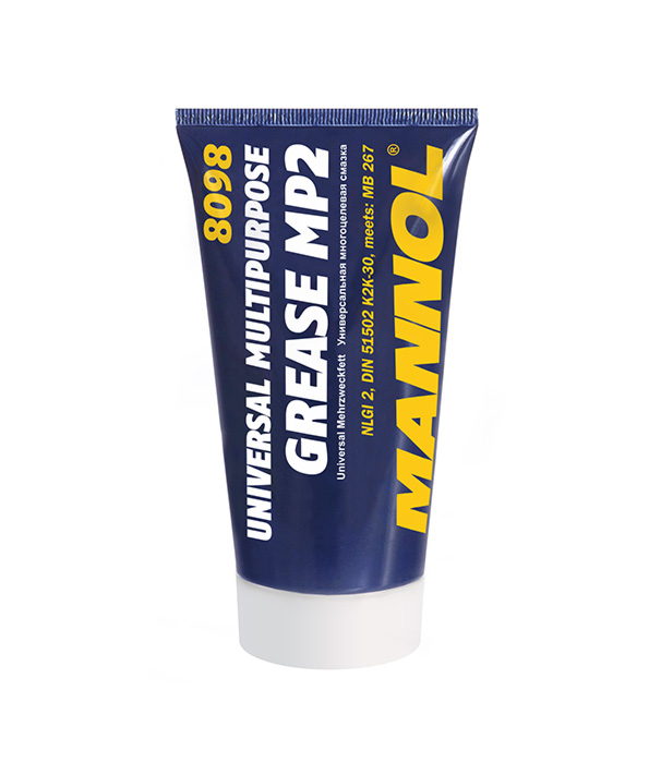 8098 MANNOL MP-2 UNIVERSAL MULTIPURPOSE GREASE MP2 100 гр. Многоцелевая густая смазка 