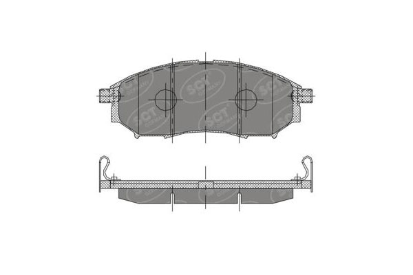 SCT SP 390 Тормозные колодки (комплект 4 шт.) SP390