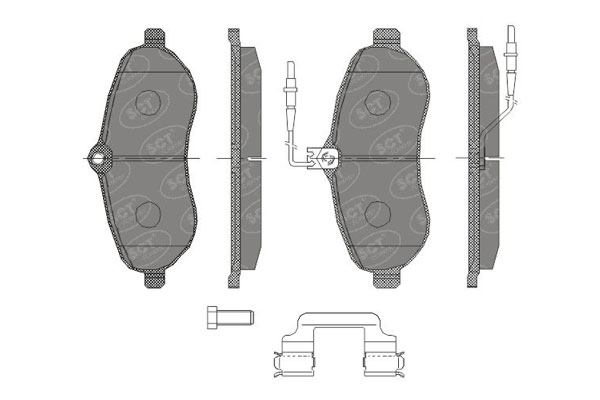 SCT SP 457 Тормозные колодки комплект SP457