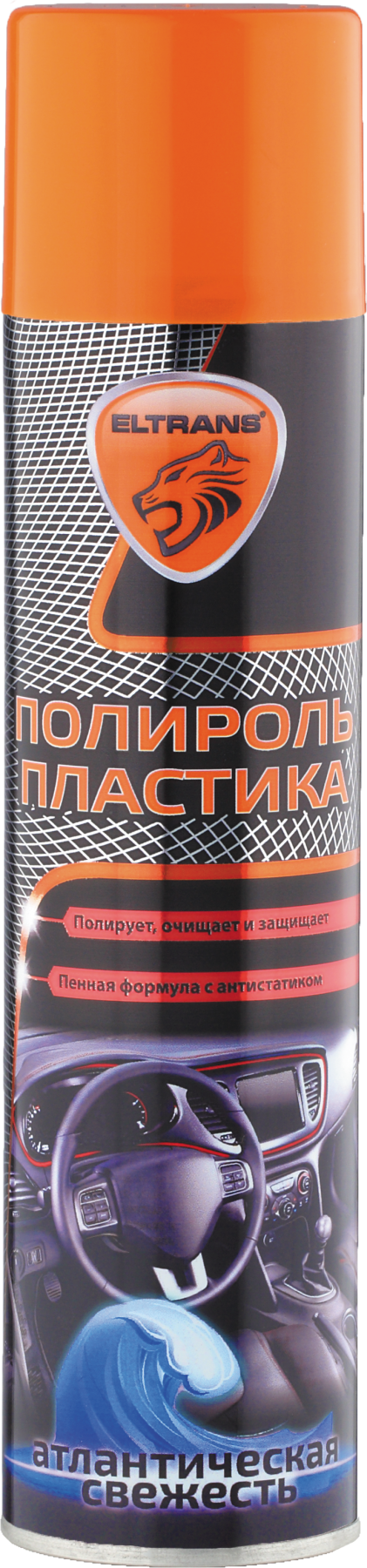 ELTRANS Полироль пластика "Атлантическая свежесть" 400 мл. (аэрозоль)